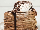 Gâteau de crêpes au chocolat