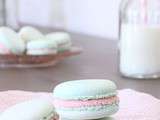 Macarons chocolat blanc & confiture de fraise