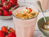 Smoothie Fraise Beurre de Cacahuètes