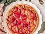 Tarte à la Rhubarbe et amandes