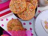 Pink funfetty cookies