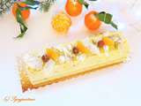 Bûche nougat - mandarine