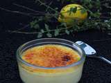 Crème brûlée citron bergamote gingembre