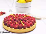 Tarte citron et framboise