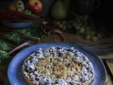 Tarte Pomme Rhubarbe Crumble