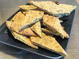 Crackers de pois chiche aux graines