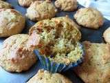 Muffins bananes, carottes et noix et safran