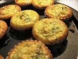 Tartelettes aux poireaux, gorgonzola et gremolata