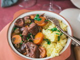 Bourguignon de champignons {recette végétarienne}