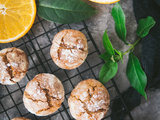 Crinkles à l’orange {Biscuits craquelés}