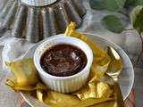 Flan aux oeufs au chocolat noir