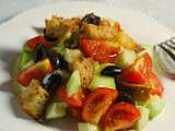 Panzanella tomate concombre