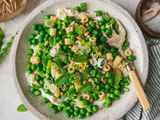 Pâtes à la Ricotta fouettée et petit-pois