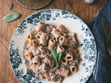 Pâtes au boeuf haché sauce crémeuse au Boursin