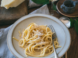 Pâtes cacio e pepe (au pecorino et poivre)