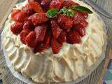 Pavlova aux fraises