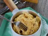 Polenta crémeuse aux champignons et fromage