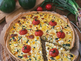 Quiche courgette et tomate cerise