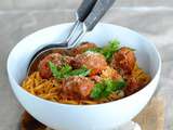 Tagliolini aux boulettes de boeuf et sauce tomate au basilic