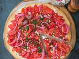 Tarte salée froide aux tomates fraîches