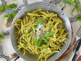 Trofie au pesto de roquette et pistache