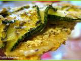 Tarte fine et croustillante (presque une pizza) aux courgettes