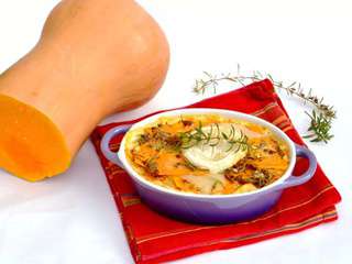 Gratin de Courge Butternut au Cabecou