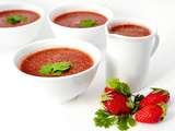 Soupe de Fraises à la Coriandre