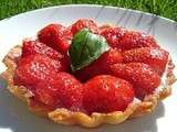 Tarte ou Tartelettes aux Fraises Express