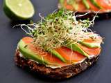 Tartine Avocat Saumon Alfalfa