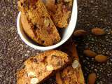 Biscotti aux amandes et pépites de chocolat