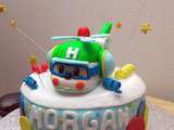 Gâteau Robocar Poli Héli