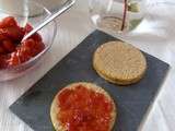 Gelée / Confiture de fraises, abricots, pommes et romarin, sans sucre ajouté #vegan