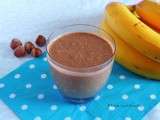 Smoothie végétalien à la banane, cacao cru et quinoa germé #vegan