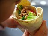 Tortillas aux noix et crudités (wrap) #vegan