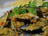 Moules Gratinées – recette Sarde