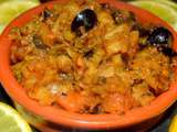 Zaalouk d’Aubergine au Cumin- Salade marocaine