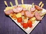 Brochettes francomptoises a la plancha