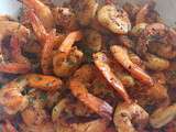 Crevettes basque a la plancha