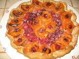 Tarte abricots cerises