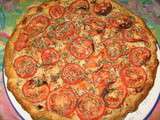 Tarte aux endives , surimi et tomates