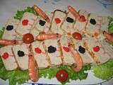 Terrine bicolore au crabe