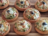 Quiches Renversées à la Fondue de Poireaux