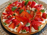 Tarte Couronne Fraises Chantilly