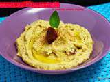 Houmous au basilic frais et aux tomates cerises séchées