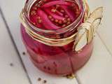 Oignons rouges en pickles