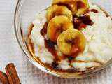 Riz au lait de coco et bananes au caramel #goûter gourmand#