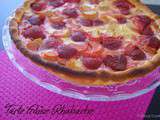 Tarte fraise rhubarbe