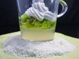 Verrines, eau de coco magique...kiwi et chantilly de lait de coco Battlefood # 19