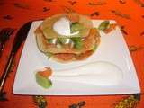 Mille-feuilles de saumon aux kiwis - teafolie